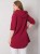 Bordowa rozpinana bluza oversize plus size z kapturem i żółtymi wstawkami