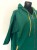 Zielona rozpinana bluza oversize plus size z kapturem i żółtymi wstawkami