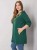 Zielona rozpinana bluza oversize plus size z kapturem i żółtymi wstawkami